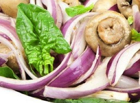 Red Onion & Mushroom Salad