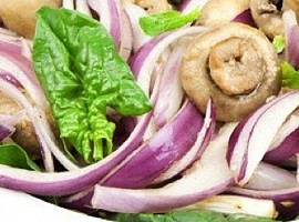 Red Onion & Mushroom Salad