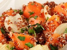 Quinoa with Roast Carrots & Onions